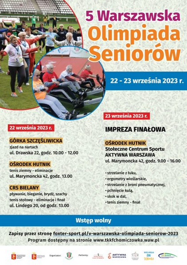 Plakat - Olimpiada seniorów