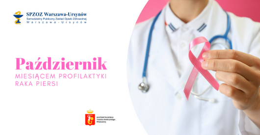 Plakat - Październik miesiącem profilaktyki raka piersi