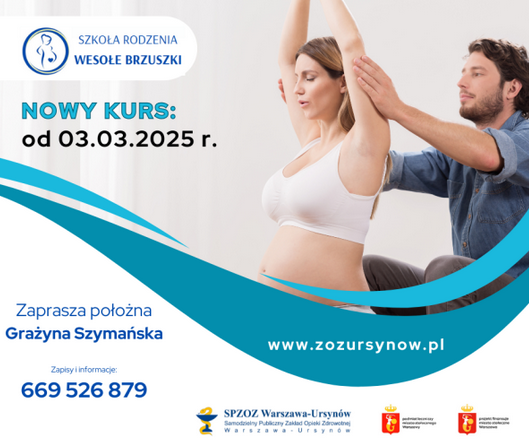 Plakat - Szkoła rodzenia - Wesołe brzuszki