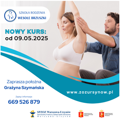 Plakat - Szkoła rodzenia "Wesołe brzuszki"