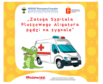 Plakat - Załoga Szpitala Pluszowego Aligatora pędzi na sygnale