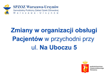 Informacja - Zmiany organizacji