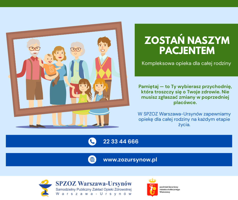 Plakat - Zostań naszym pacjentem