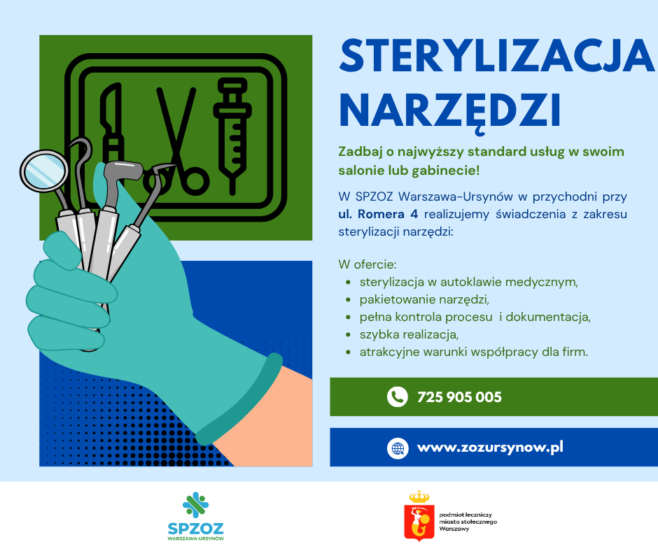 ✨ Dlaczego sterylizacja narzędzi jest tak ważna? ✨ Bezpieczeństwo klientów i najwyższy standard usług zaczynają się od odpowiedniej higieny. Sterylizacja narzędzi to nie tylko obowiązek — to przede wszystkim troska o zdrowie i profesjonalizm. 🛡️ W procesie sterylizacji: ✔ dokładnie dezynfekujemy narzędzia, ✔ sterylizujemy je w autoklawie medycznym, ✔ pakujemy w jednorazowe pakiety sterylizacyjne, ✔ kontrolujemy każdy etap procesu. Dzięki temu masz pewność, że narzędzia są w pełni bezpieczne i gotowe do użycia. ✨ 📩 Jeśli szukasz profesjonalnej sterylizacji narzędzi dla swojej firmy — zapraszamy do kontaktu! SPZOZ Warszawa-Ursynów Ul. Romera 4, 02-784 Warszawa Podpisywanie umów: tel.: 725 905 005 e-mail: marketing@zozursynow.pl #sterylizacja #autoklaw #bezpieczeństwo #salonkosmetyczny #barber #podologia #tatuaż #beauty #higiena #dezynfekcja #narzędzia #gabinetkosmetyczny
