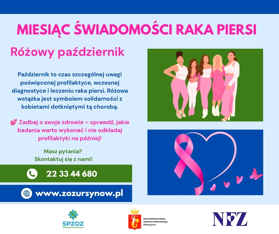 iNFORMACJA NA TEMAT RÓŻOWEGO MIESIĄCA KTÓRY JEST PAŹDZIERNIK